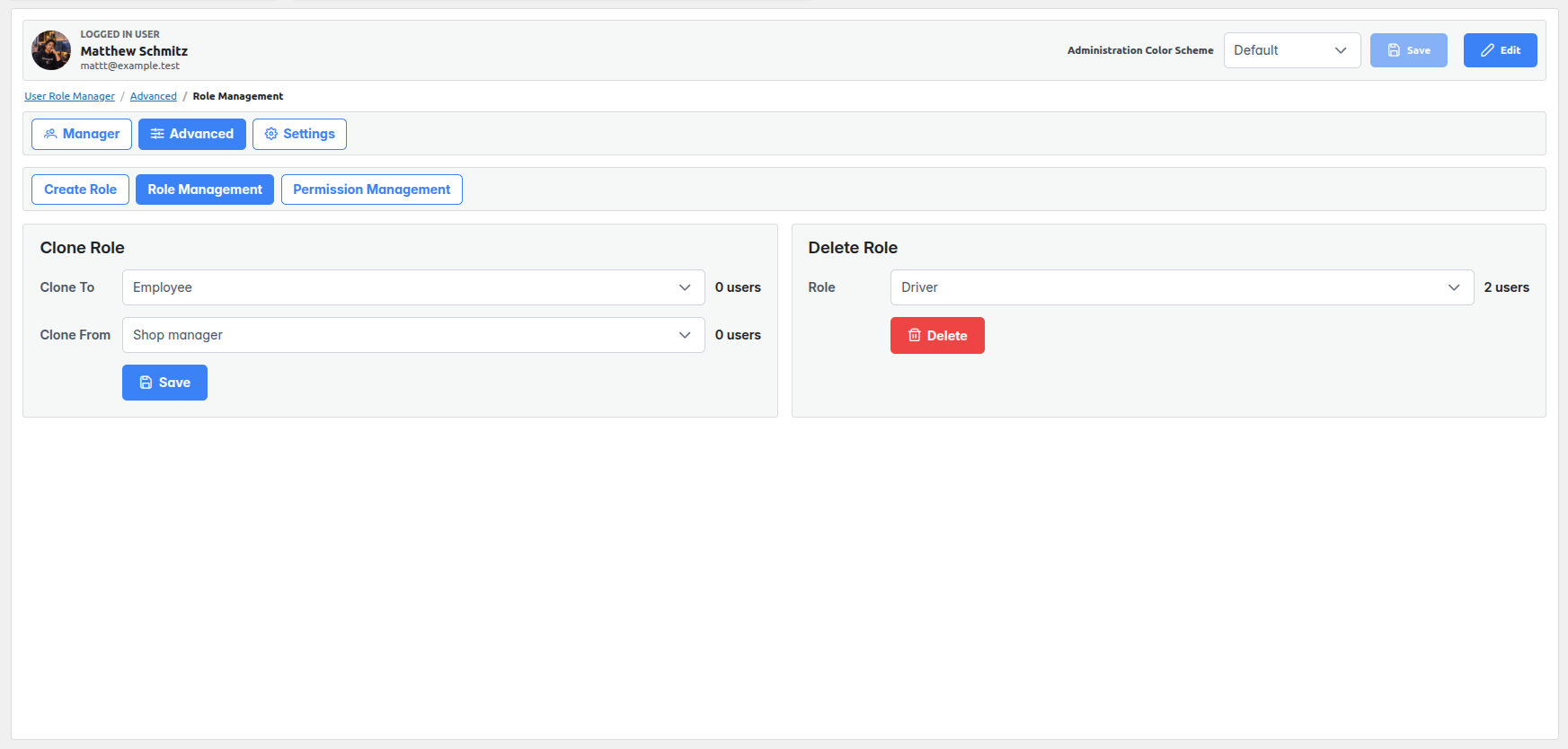 Role Manager feature overview 5