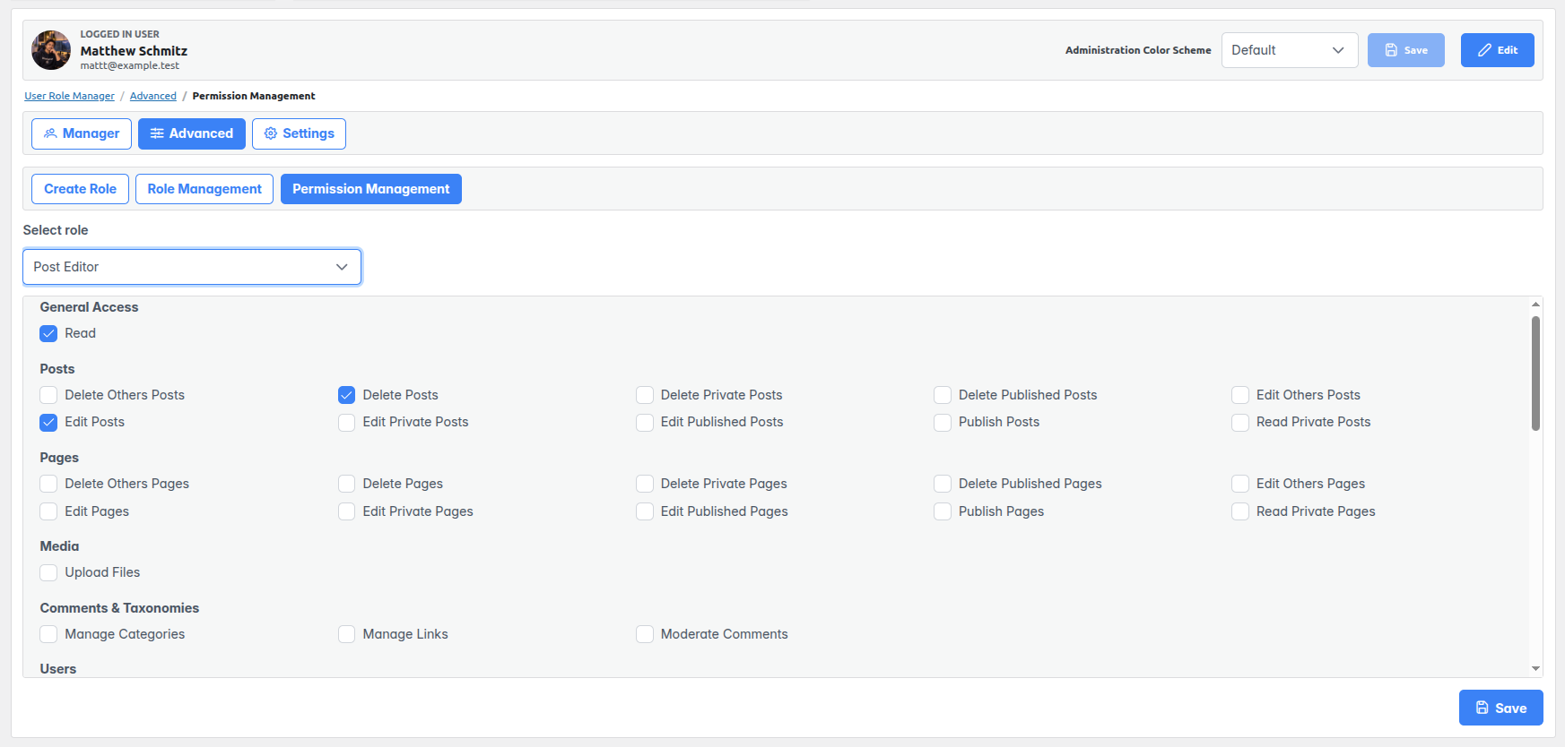 Role Manager feature overview 6